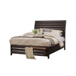 Alpine Furniture Legacy Queen Storage Bed with 2 Drawers, Black Cherry