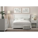 Alpine Furniture Stapleton Queen Panel Bed, White