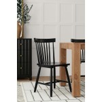 Alpine Furniture Lyra Set of 2 Side Chairs, Black