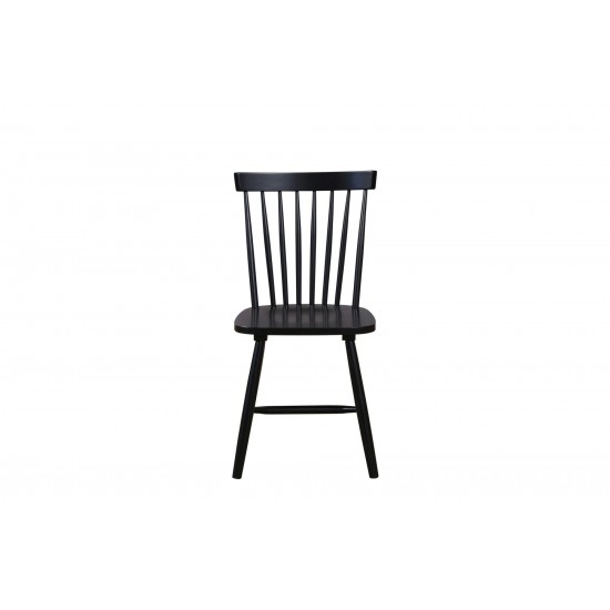 Alpine Furniture Lyra Set of 2 Side Chairs, Black