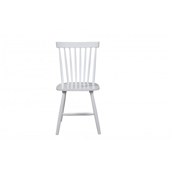 Alpine Furniture Lyra Set of 2 Side Chairs, White