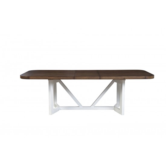 Alpine Furniture Donham Two Tone Dining Table