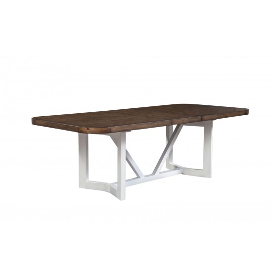 Alpine Furniture Donham Two Tone Dining Table