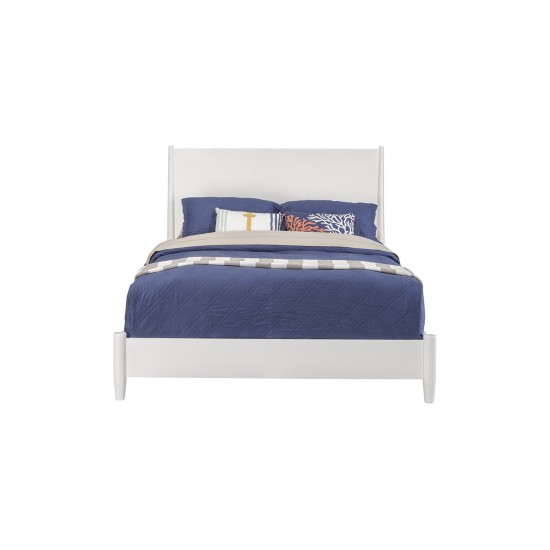 Alpine Furniture Flynn Queen Platform Bed, White