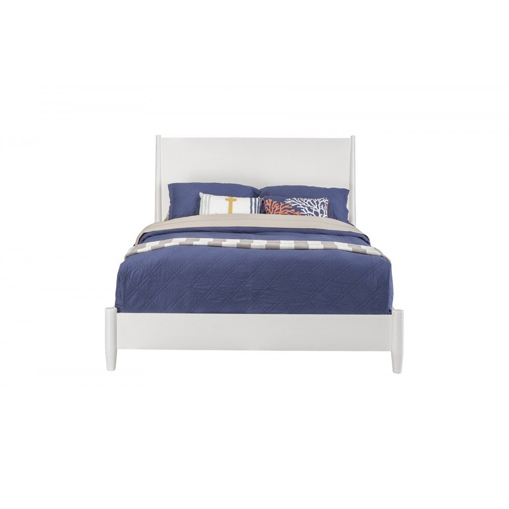 Alpine Furniture Flynn Queen Platform Bed, White