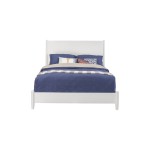 Alpine Furniture Flynn California King Platform Bed, White