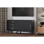 Alpine Furniture Flynn Small TV Console, Black