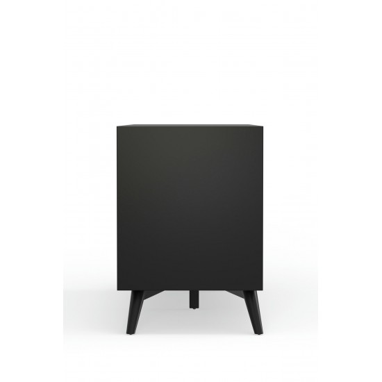 Alpine Furniture Flynn Small TV Console, Black