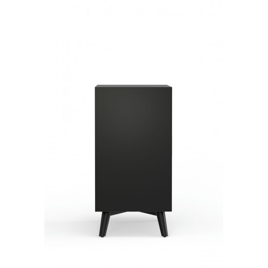 Alpine Furniture Flynn Small Bar Cabinet, Black