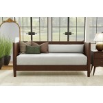 Alpine Furniture Flynn Mid Century Modern Twin Size Day Bed, Walnut