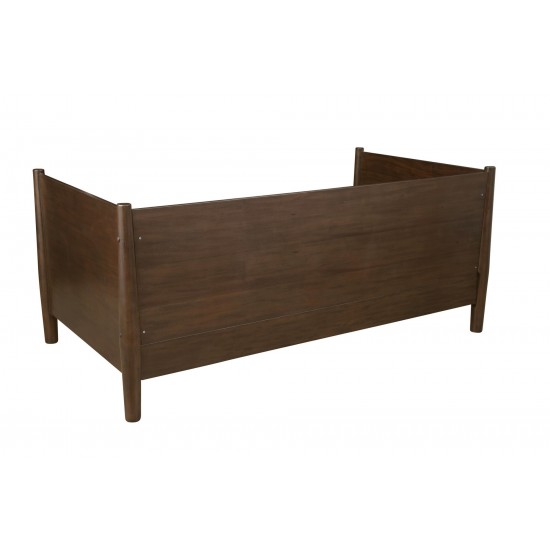 Alpine Furniture Flynn Mid Century Modern Twin Size Day Bed, Walnut