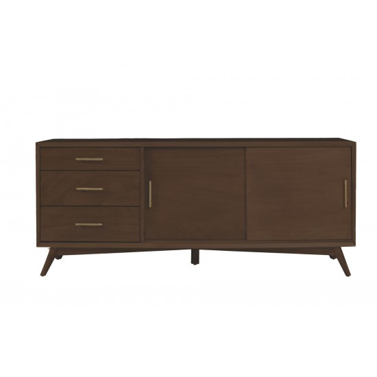 Alpine Furniture Flynn Large TV Console, Walnut