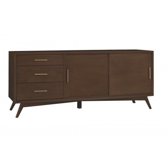 Alpine Furniture Flynn Large TV Console, Walnut