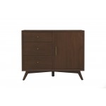 Alpine Furniture Flynn Accent Cabinet, Walnut