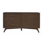 Alpine Furniture Flynn Small TV Console, Walnut