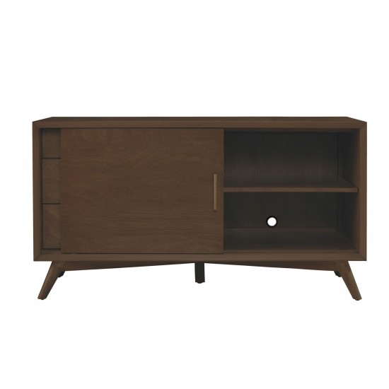 Alpine Furniture Flynn Small TV Console, Walnut