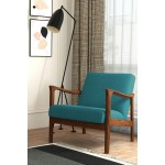 Alpine Furniture Zephyr Lounge Chair, Turquoise