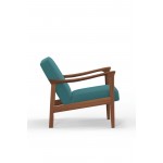 Alpine Furniture Zephyr Lounge Chair, Turquoise