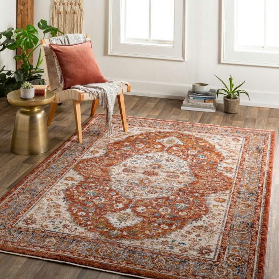 Surya Arya Dark Red Rug 5' X 8'2"