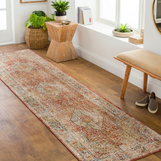 Surya Aspendos Rug 2'7" X 7'3" Brick Red