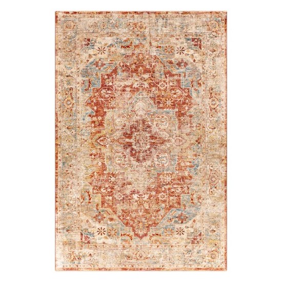 Surya Aspendos Rug 6'7" X 9'6" In Brick Red