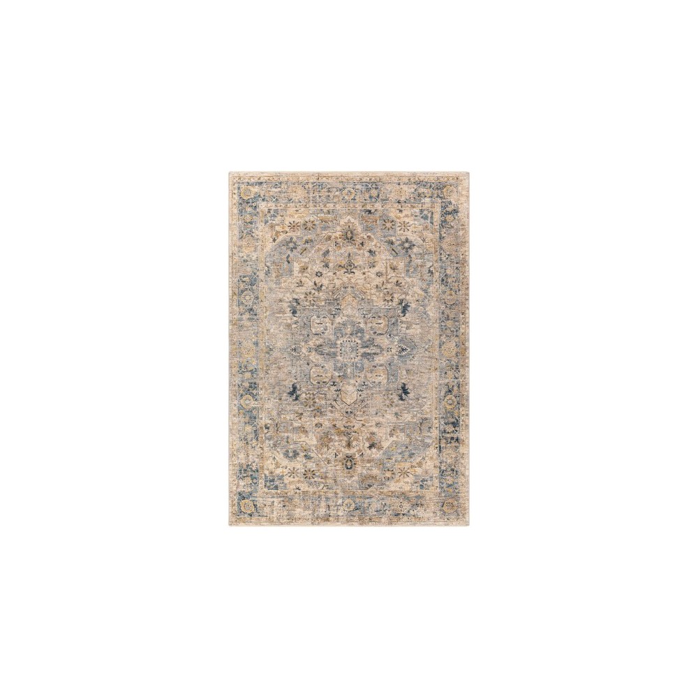 Surya Aspendos Rug 6'7" X 9'6" In Denim Surya Aspendos Rug 6'7" X 9'6" In Denim