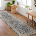 Surya Aspendos Dark Blue Rug 2'7" X 10'