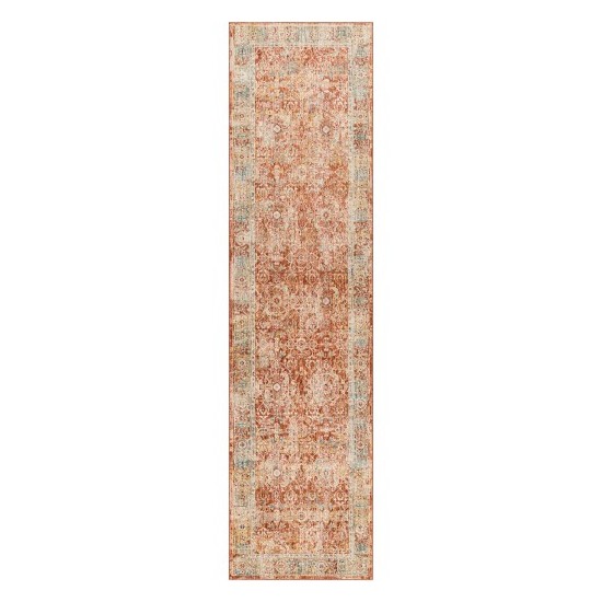 Surya Aspendos Rug 2'7" X 10' - Brick Red & Burgundy