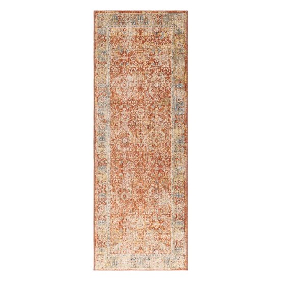 Surya Aspendos Rug 2'7" X 7'3" - Brick Red & Burgundy