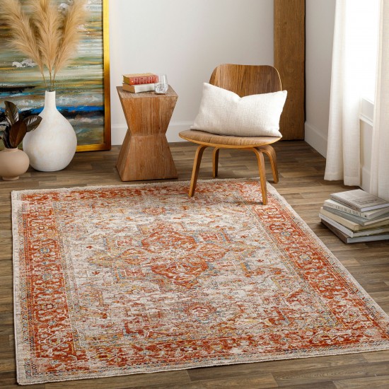 Surya Aspendos Rug 10' X 14' - Brick Red & Teal