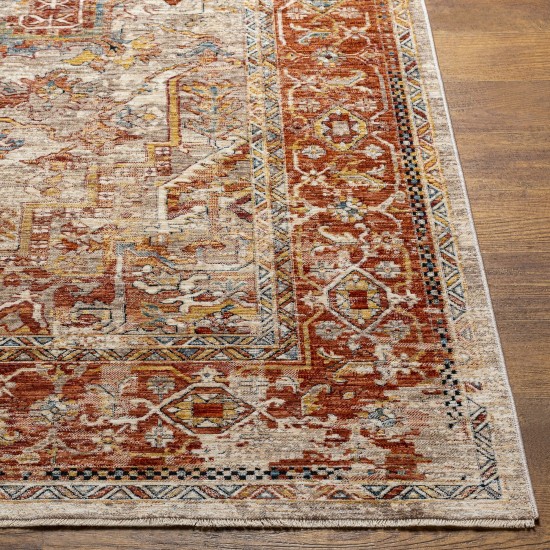 Surya Aspendos Rug 10' X 14' - Brick Red & Teal