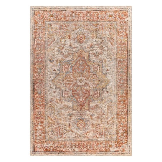 Surya Aspendos Rug 6'7" X 9'6" - Brick Red & Teal