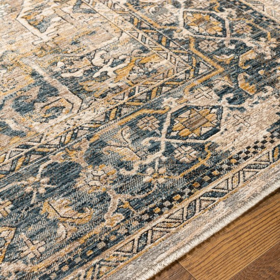 Surya Aspendos Rug 7'10" X 10'3" - Teal & Mustard