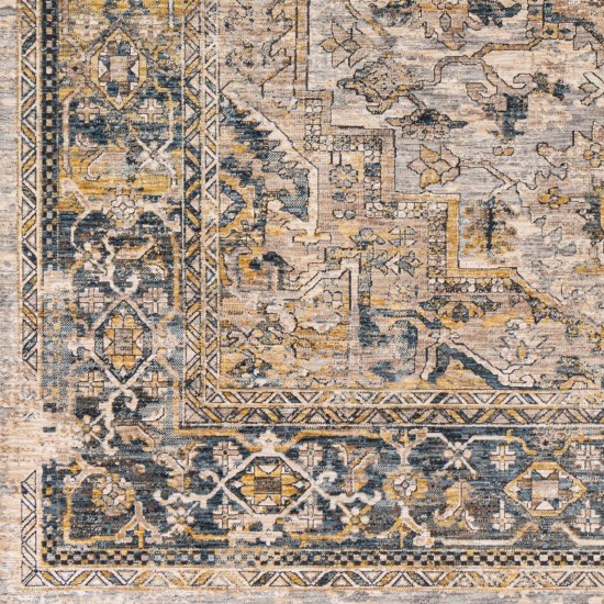 Surya Aspendos Rug 7'10" X 10'3" - Teal & Mustard
