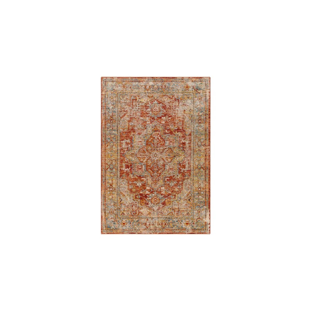 Surya Aspendos Brick Red Rug 2' X 3' Surya Aspendos Brick Red Rug 2' X 3'