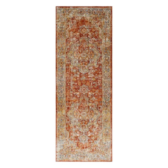 Surya Aspendos Brick Red Rug 2'7" X 7'3"