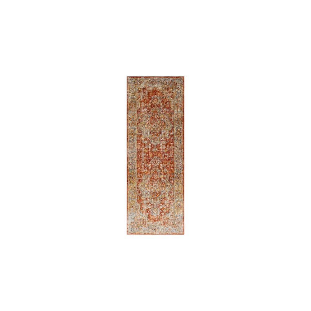 Surya Aspendos Brick Red Rug 2'7" X 7'3"