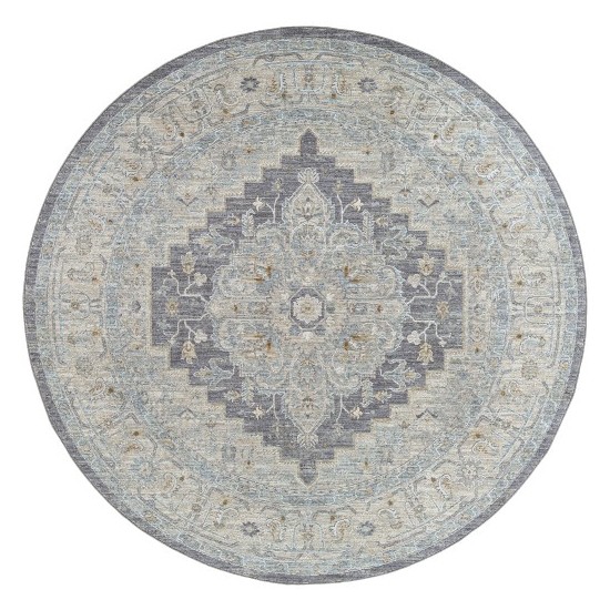 Surya Avant Garde Rug 6'7" Round Gray