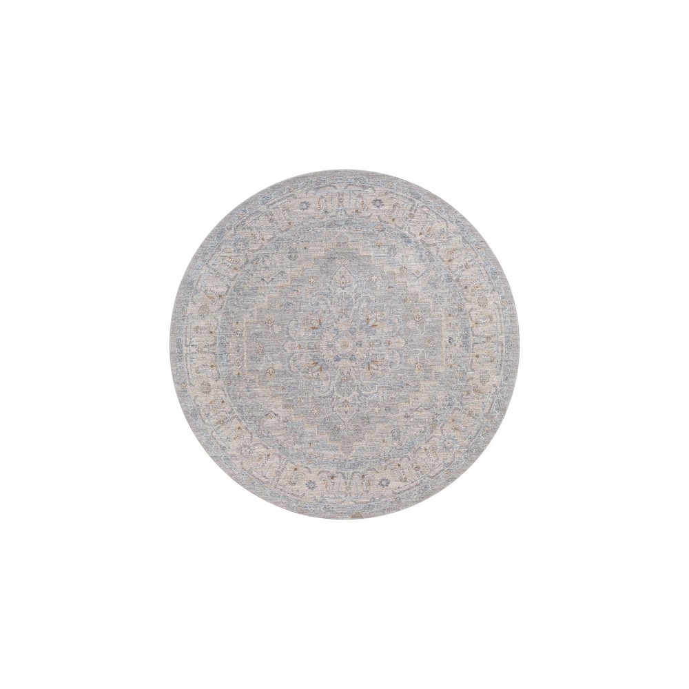 Surya Avant Garde Rug 6'7" Round Light Gray Surya Avant Garde Rug 6'7" Round Light Gray