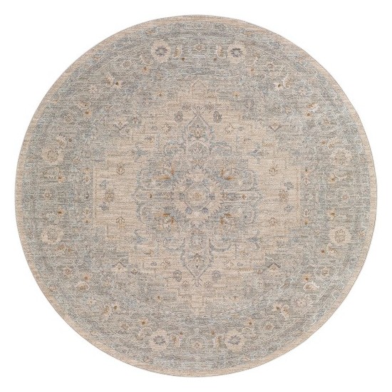 Surya Avant Garde Rug 5'3" Round - Light Gray