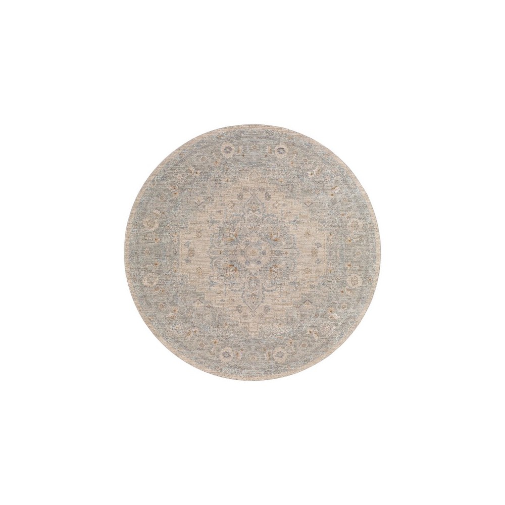 Surya Avant Garde Rug 5'3" Round - Light Gray