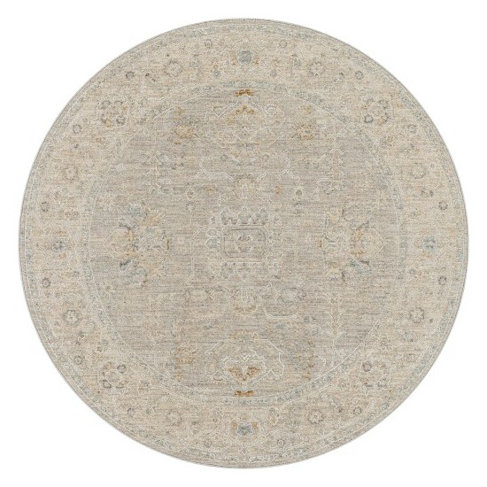 Surya Avant Garde Rug 5'3" Round (Light Gray)