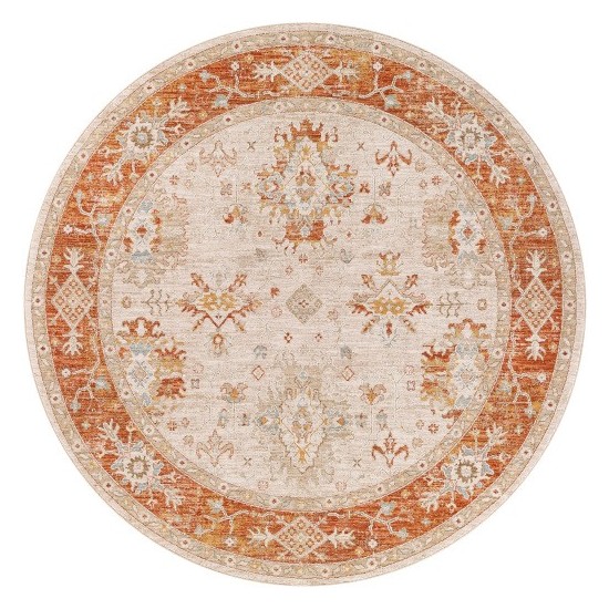 Surya Avant Garde Rug 5'3" Round - Brick Red