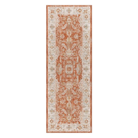 Surya Avant Garde Rug 2'7" X 10' - Brick Red, Mustard