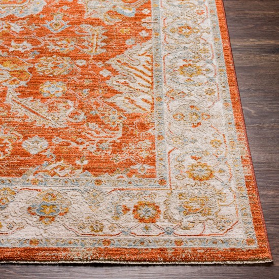 Surya Avant Garde Rug 7'10" Round - Brick Red, Mustard