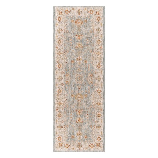 Surya Avant Garde Rug 2'7" X 7'3" - Denim, Sage