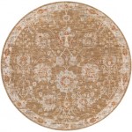 Surya Avant Garde Rug 5'3" Round - Brick Red, Denim