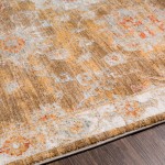 Surya Avant Garde Rug 5'3" Round - Brick Red, Denim
