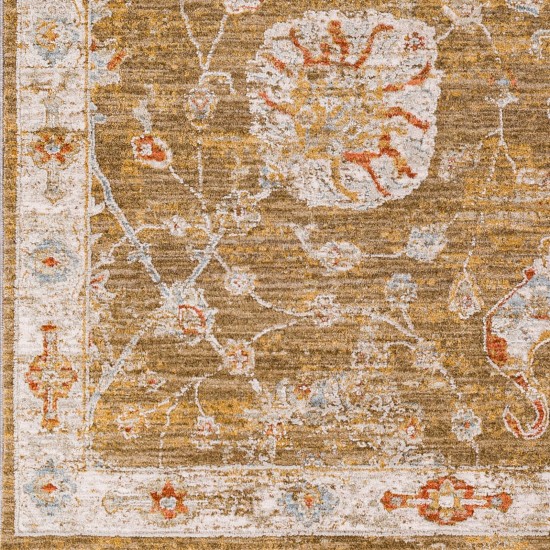 Surya Avant Garde Rug 6'7" Round - Brick Red, Denim