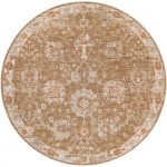 Surya Avant Garde Rug 7'10" Round - Brick Red, Denim